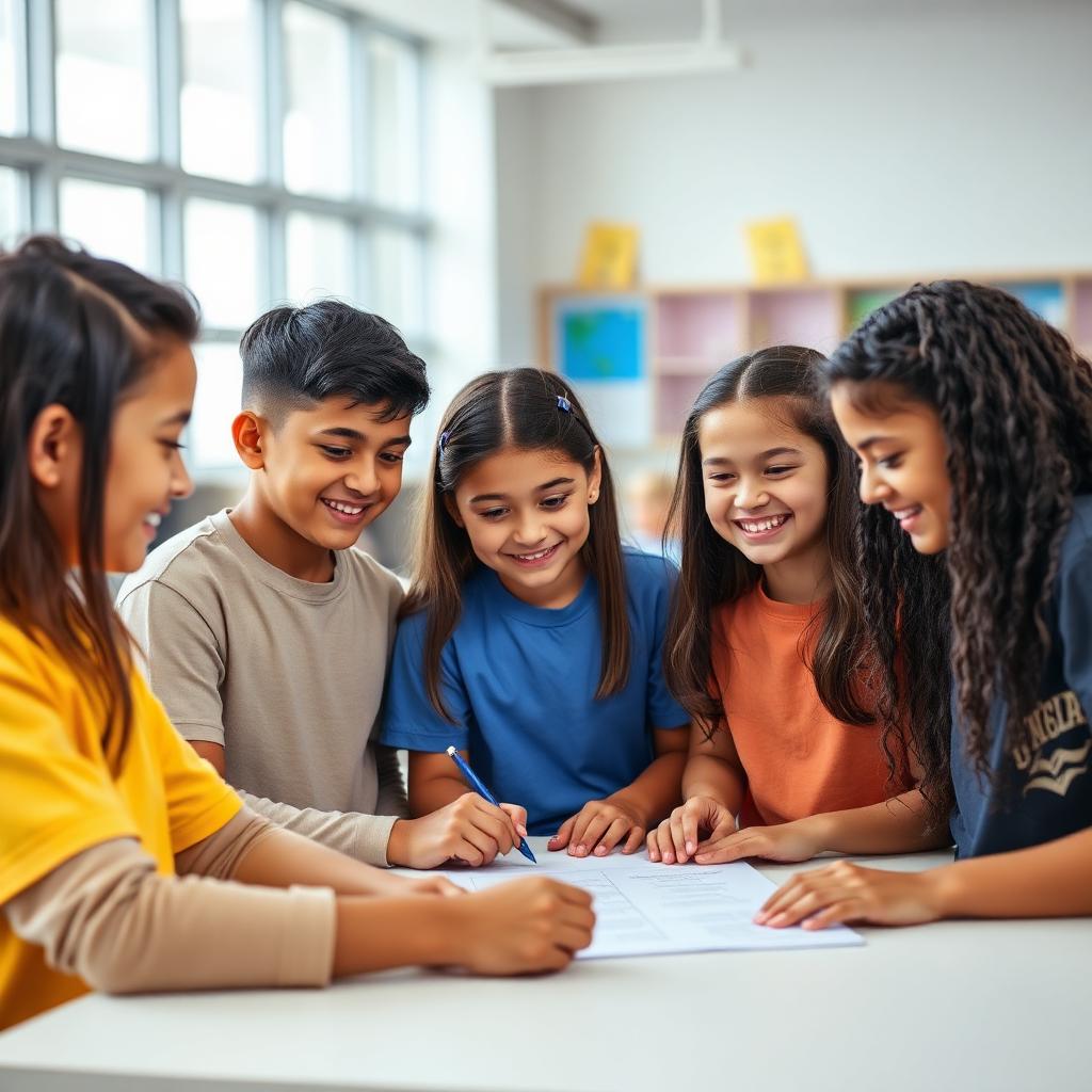 Alunos usando o Método Positivo